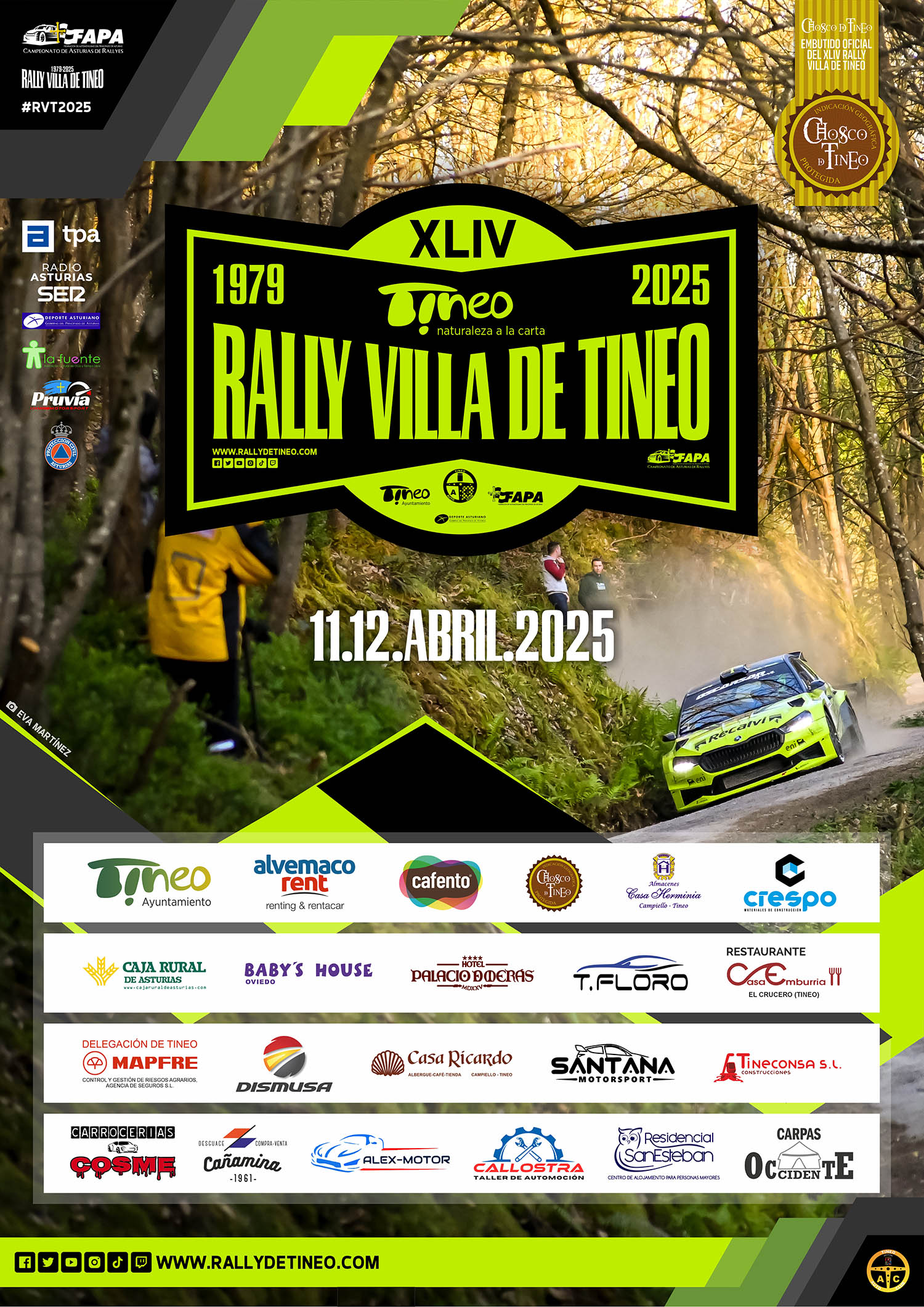 Tramos 2024 – XLIV RALLY VILLA DE TINEO